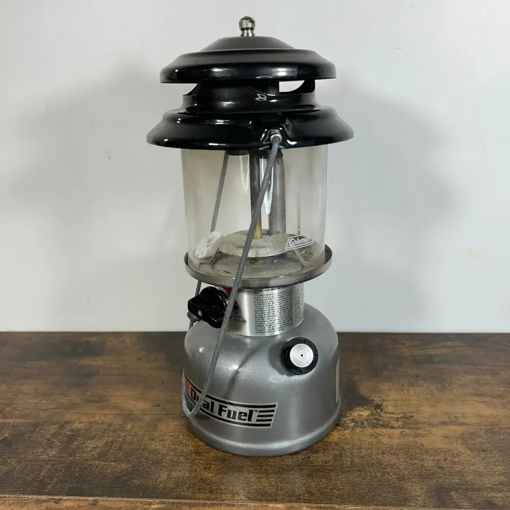 Coleman Dual Fuel Two Mantle Lantern USA Made Dated 9 / 1997